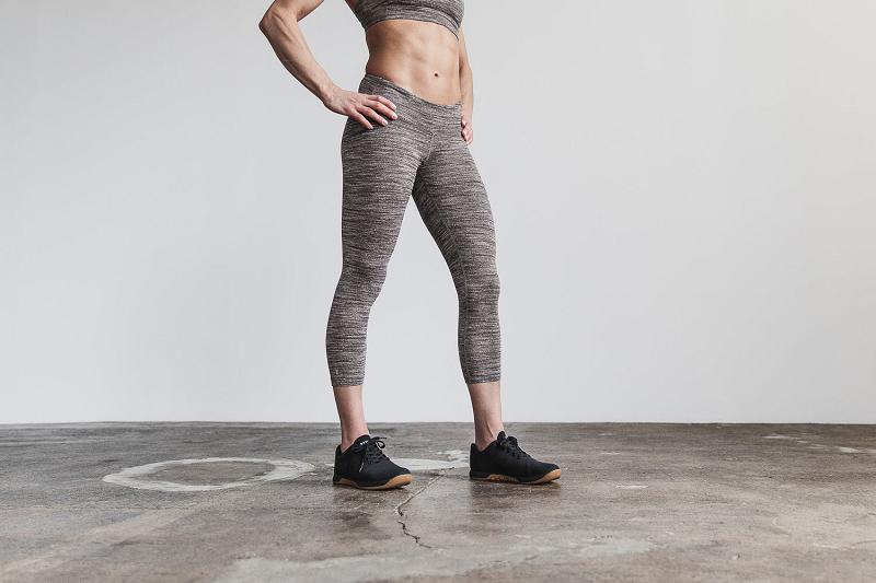 Women's Nobull Crop (MELANGE) Jogger Grey / Brown | SG T3113C